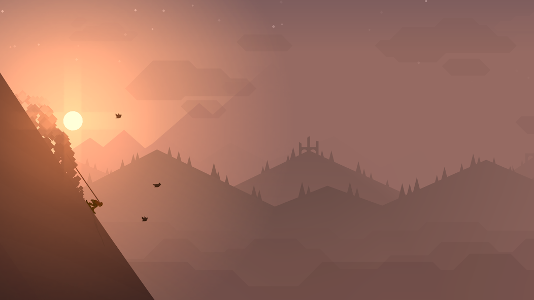 Alto's Adventure mountain gameplay scene